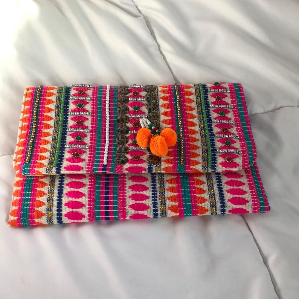 Charade clutch bag